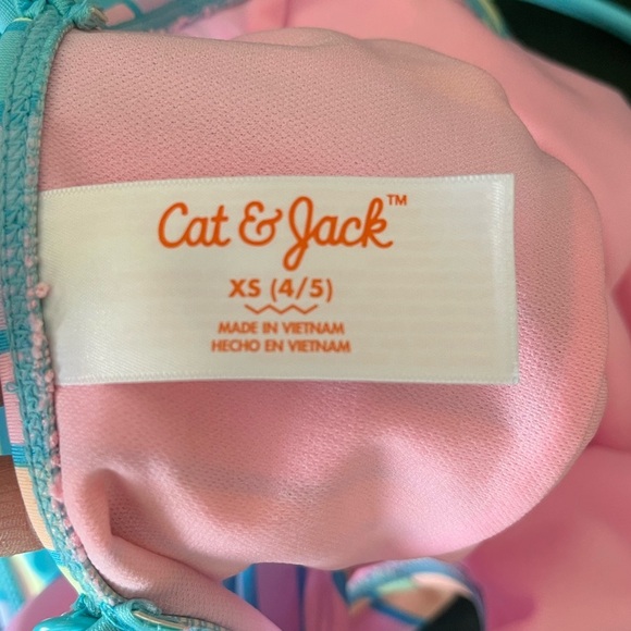 Cat & Jack Kids Colorful Striped Swimsuit - Picture 4 of 4